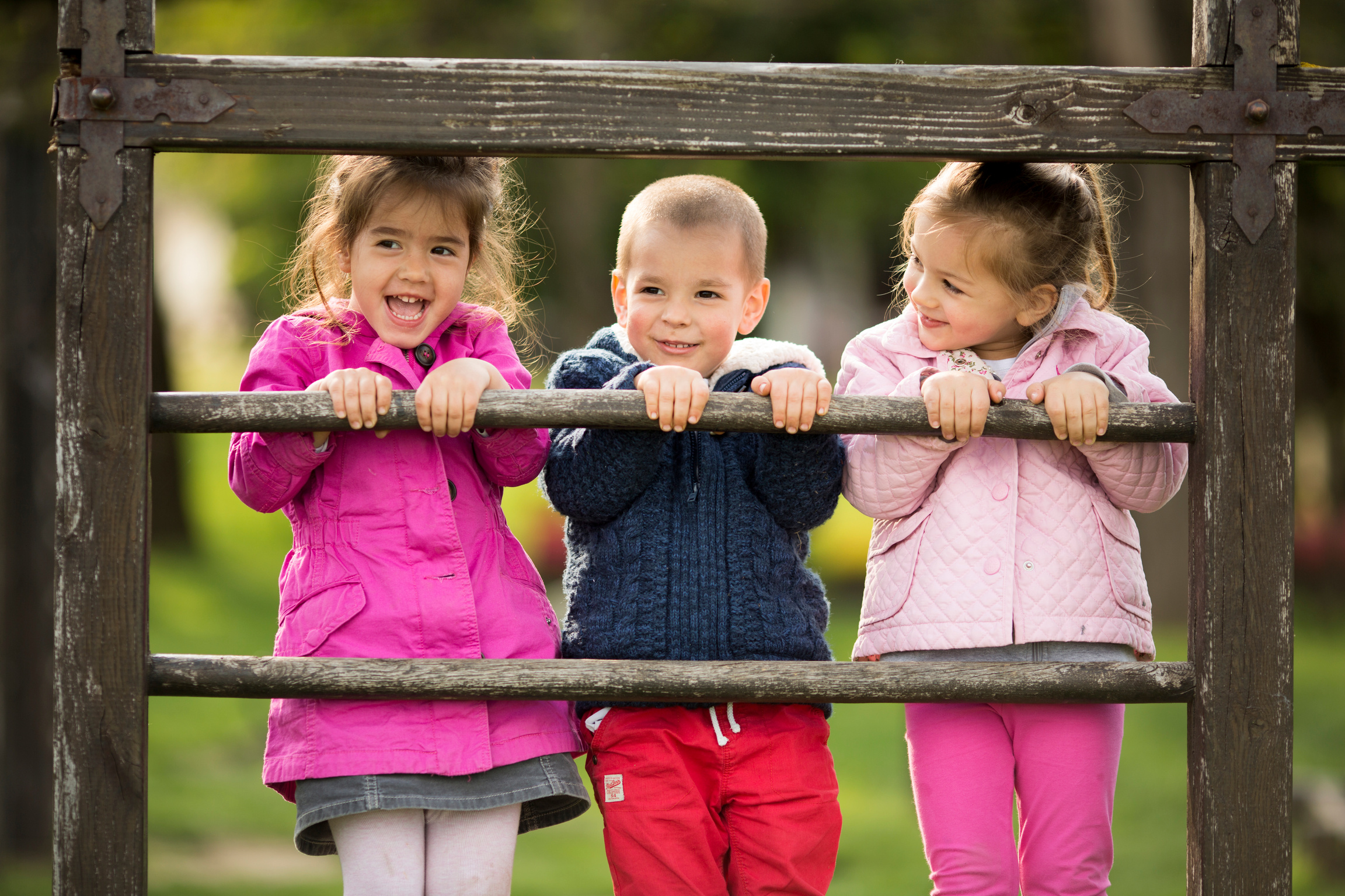 Kids playing at playground